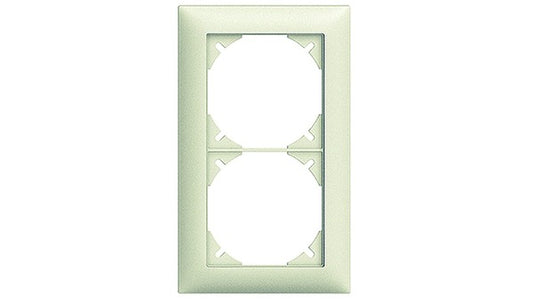 Abdeckrahmen, EDIZIOdue, 2x1/1x2, weiss