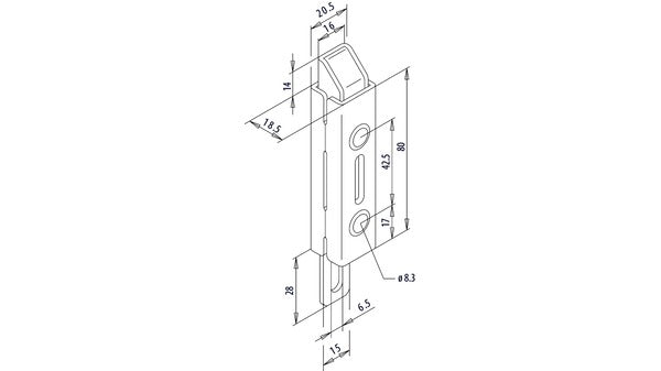 Schnäpper FUHR 1365 verzinkt