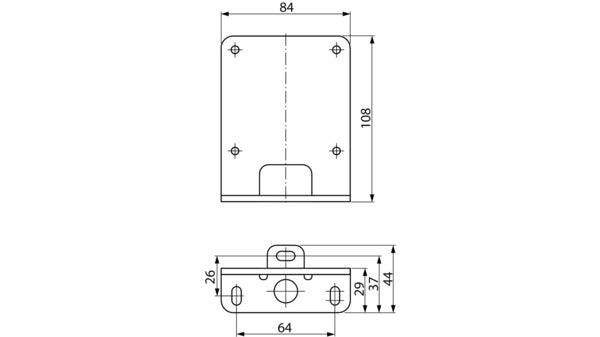 Boden-Montagewinkel zu Modell EM 500 A
