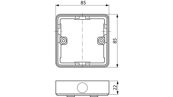 Ausgleichsrahmen, weiss zu Modell EM 500