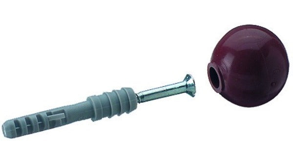 Türpuffer, ø 35 mm Kunststoff braun