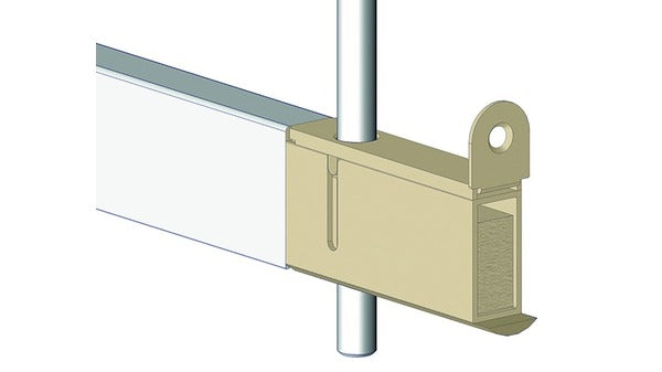 Treibriegeladapter D1, Dornmass 30 mm