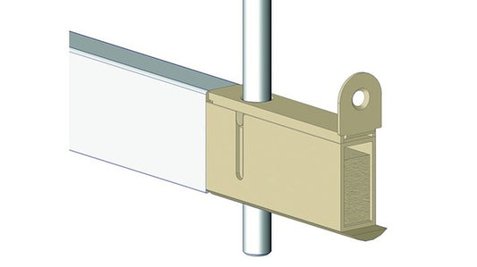 Treibriegeladapter D1, Dornmass 30 mm