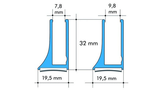 GT 10 Glasprofil f. Magnetschwellen 959
