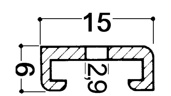 Halteprofile HEBGO 125 Alu blank