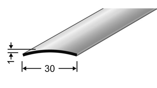 Hohlflachschienen Edelst. 30mm Länge 270