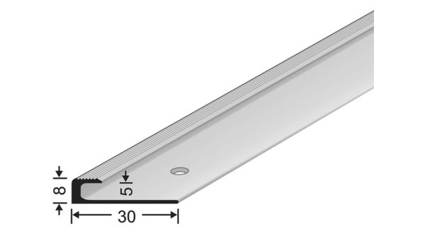 Abschlussprofile mit Lasche 5mm, 5.0m