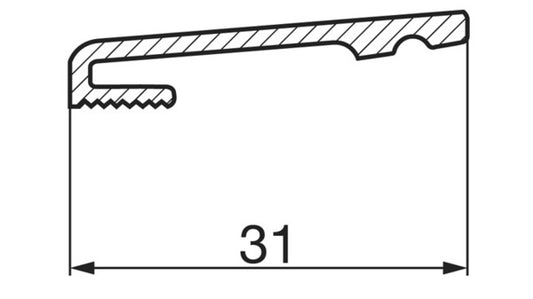 Steckprofil HEBGO 186, 5,25 m