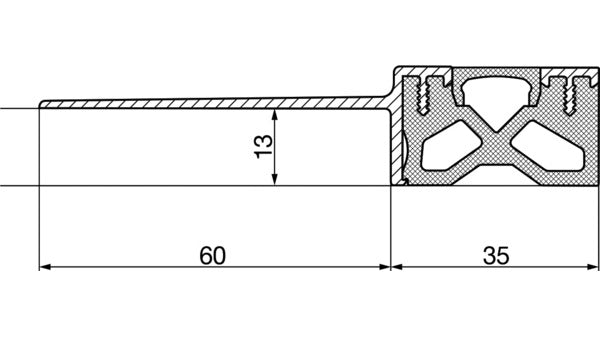 Schwellenprofil HEBGO 184, 1,10 m