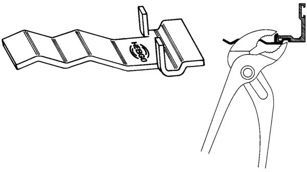 Steindollen HEBGO 906 Stahl verzinkt, Lä