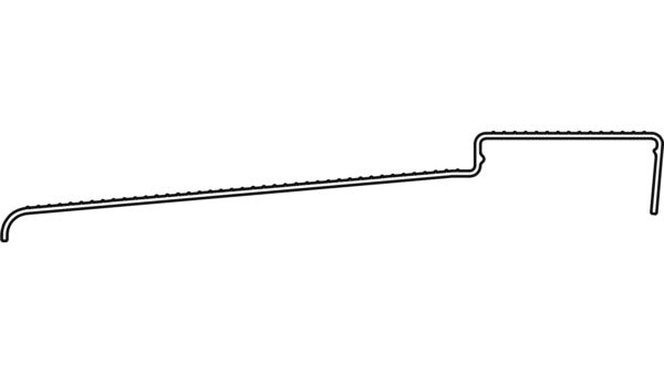 Bauphasenschutzprofile 120 mm PVC, schwa