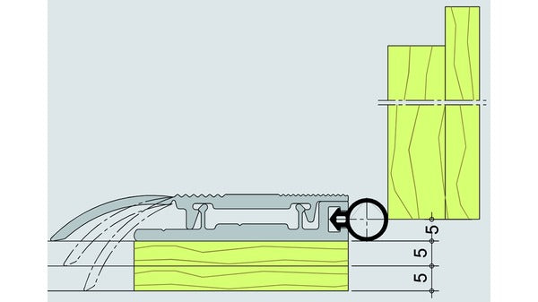 Universal-Bodenschwelle ALUMAT mit Dicht