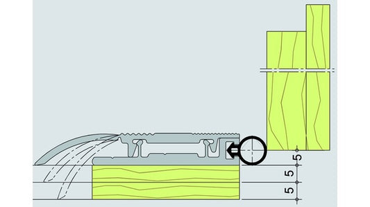 Universal-Bodenschwelle ALUMAT mit Dicht
