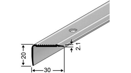 TS-Winkelprofil gelocht, schwer 30x20