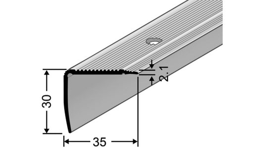 TS-Winkelprofil gelocht, schwer 35x30