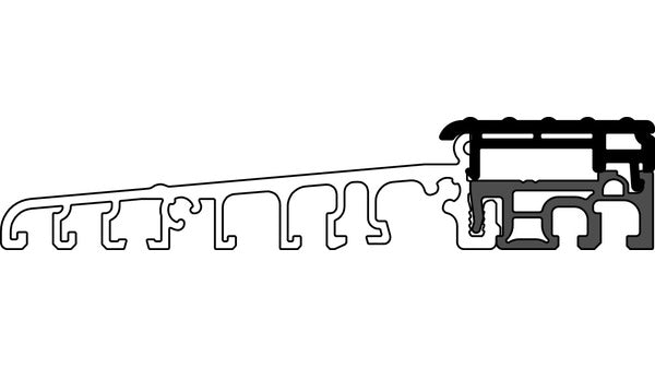 Bodenschwellen Eifel 100 TB 1180mm, grau