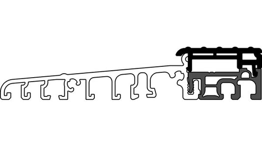 Bodenschwellen Eifel 100 TB 1180mm, grau