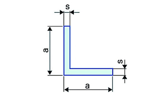 Winkelprofile, 30/30/2 mm Aluminium blan