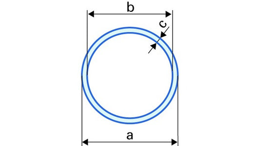 Rundprofile, ø16/1,5 mm Aluminium blank