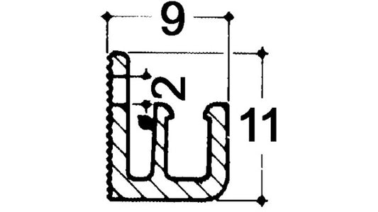 Halteprofile HEBGO 121 Alu blank