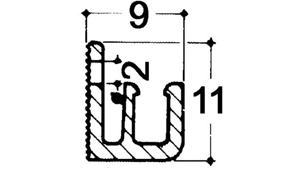Halteprofile HEBGO 121 Länge 5250mm