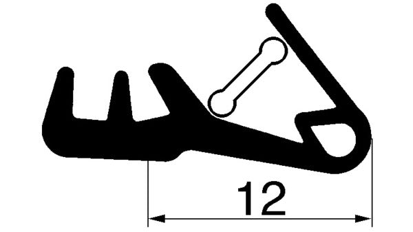 Dichtung HEBGO 525.7038 grau, 50m