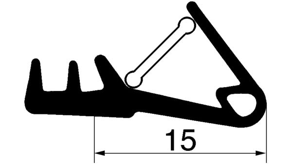 Dichtungsprofile HEBGO 535 weiss RAL 901
