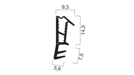Türdichtung GOLL SF1045-GG KB graphitgra