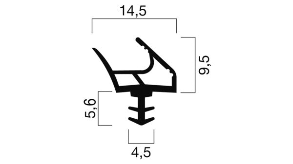Dichtungsprofile GOLL S 1034 grau