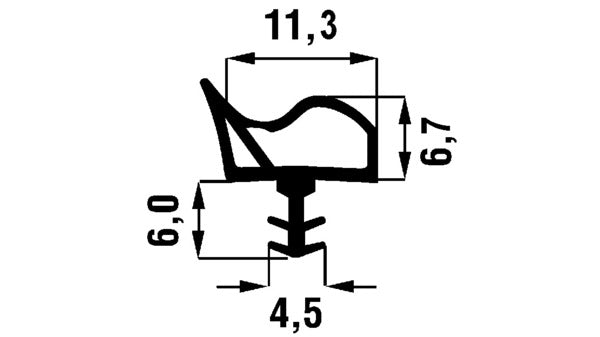 Dichtungsprofile GOLL A 1015 dunkelbraun