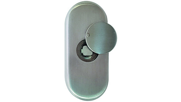 Dornrosetten senkrecht Edelstahl matt