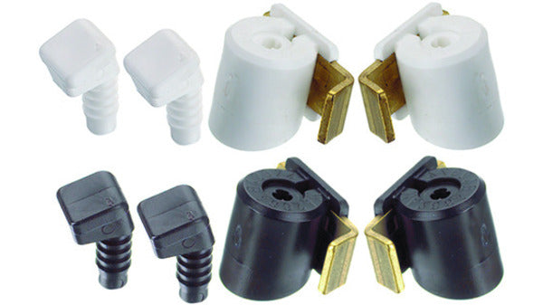 Sprossenkupplungen, weiss zum Einbohren