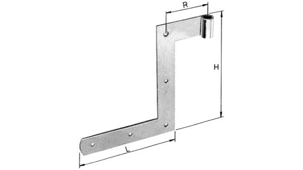 Jalousie-Winkelbänder verzinkt, 150/150