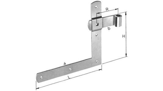 Jalousie-Winkelbänder verzinkt, 200/150m