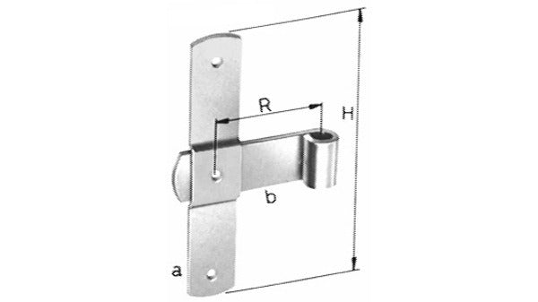 Jalousie-Mittelbänder verzinkt, 150 mm