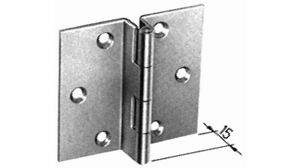 Jalousie-Scharniere, gekröpft schwarz, 8