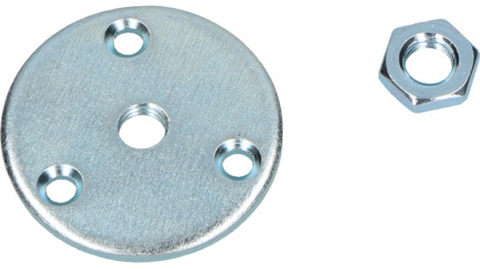Aufschraubplatten, verzinkt mit Stellmut