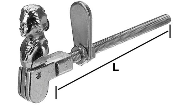 Jalousie-Rückhalter 100 mm Metallgewinde