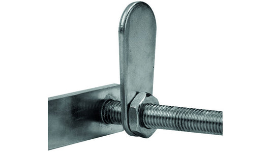 Anschlagplatten, verzinkt mit Stellmutte