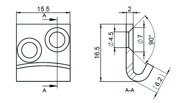 Kloben, gerade, 17x15/2,0 mm Stahl verzi