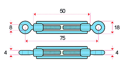 Spannschrauben, Gewinde 5 mm Stahl gesch