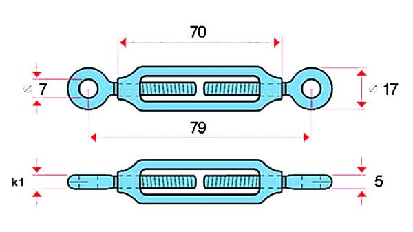 Spannschrauben, Gewinde M 5 Edelstahl
