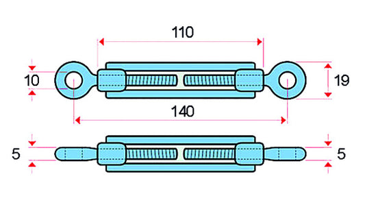 Spannschrauben, Gewinde 6 mm Stahl gesch