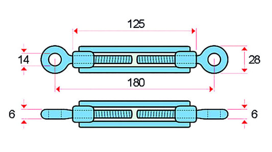 Spannschrauben, Gewinde 10 mm Stahl gesc