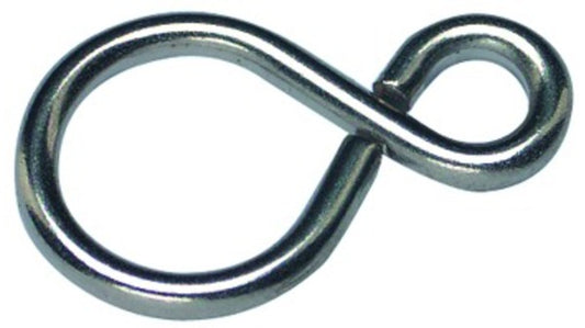 S-Haken, Dicke 3,0 mm Stahl vernickelt,