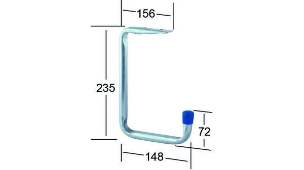 Universalhalter, Ausl. 148 mm Stahl verz