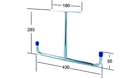 Universalhalter, Ausl. 430 mm Stahl verz