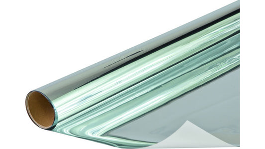 Verspiegelte Folie für Fenster 75x150cm