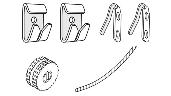 Bilderset 1 mit Polyesterschnur weiss