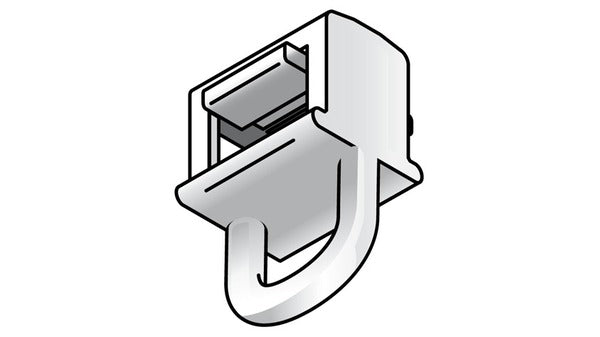 Clic-Längsbügelgleiter, weiss